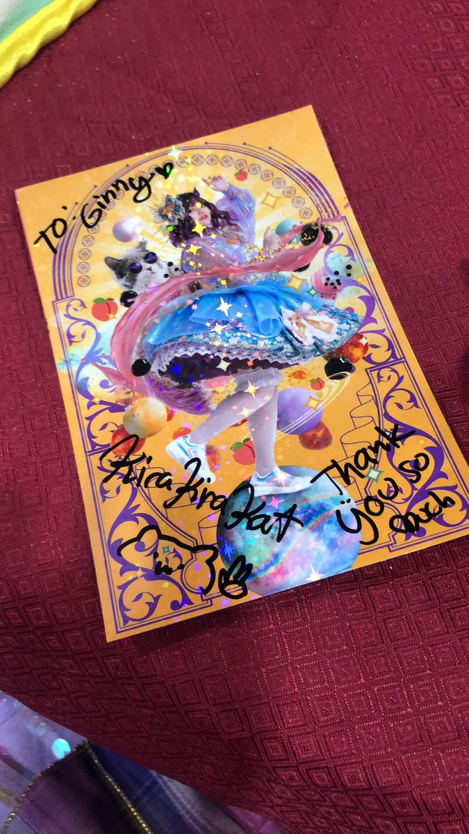 kirakirakat's tweet photo. NICE TO MEET YOU @Ginnycost thank you so much for buying a print and supporting me!!
#phvtuber #onlivecon #ENVtuber https://t.co/pVFRLmSmFs