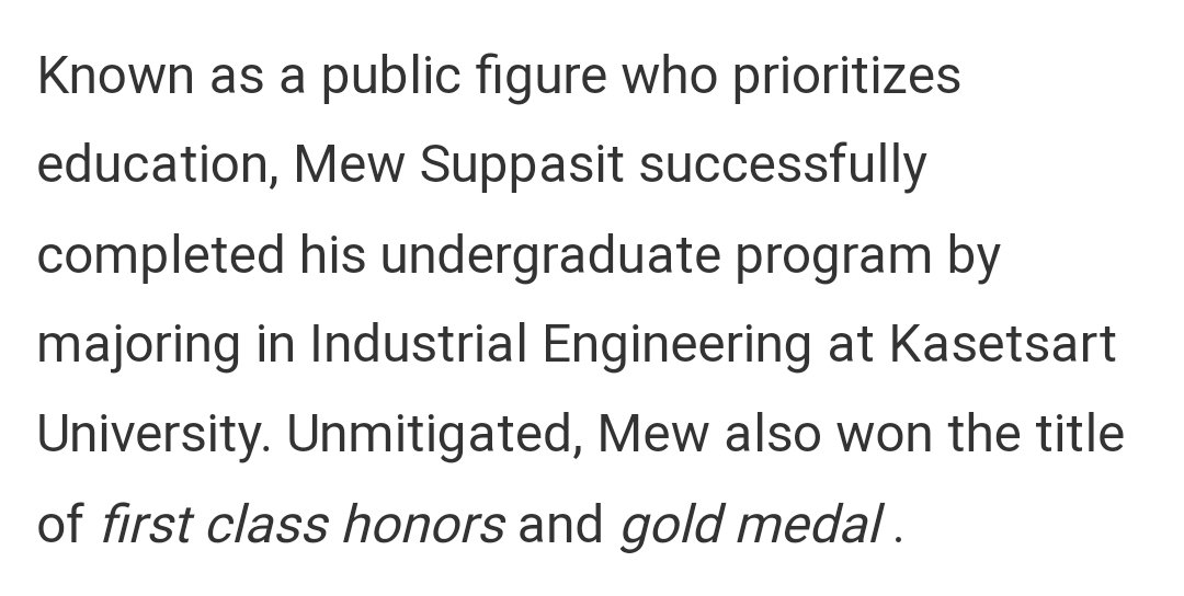 SoldeLima3's tweet photo. 📰 Article about 12 Thai artists who inspire by being studious and having master's degrees: the first on the list is Mew Suppasit Jongcheveevat, who loves statistics and is a PhD student. 🎓
🔗 https://t.co/eZ095Xg6H4…
Good Mewning #MewSuppasit
#GetWellSoonMEW https://t.co/jwx2XF2PAX