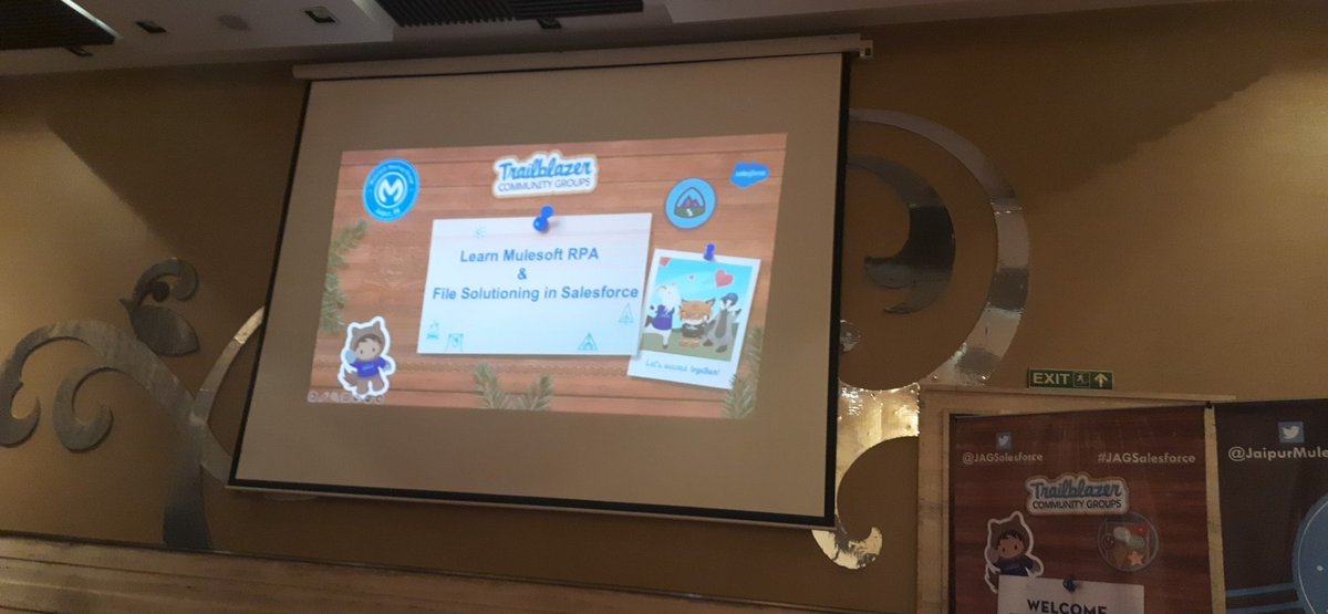 It's happening now! Salesforce introduction session Mulesoft RPA automation with Gaurav sir  <a href="/MuleDev/">MuleSoft Community</a> <a href="/MuleSoft/">MuleSoft</a> <a href="/JagSalesforce/">JAGSalesforce</a> <a href="/yogeshsfdc/">yogesh sharma (He/Him)</a> <a href="/cloudfilesapp/">CloudFiles</a> <a href="/gauravkheterpal/">Gaurav Kheterpal</a>