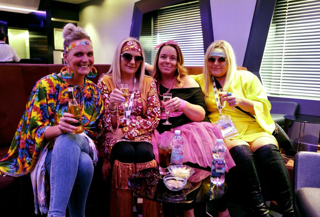 It was 60’s, 70’s &amp; 80’s night on board #MSCVirtuosa last night - fabulous effort from everyone! #vtgconf23