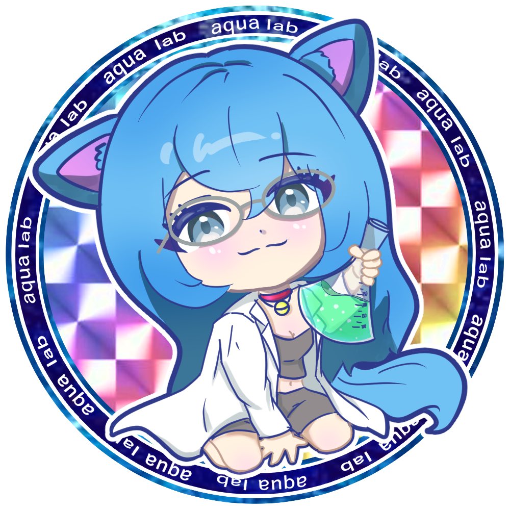 「アクアウルフさん にイラストのご依頼いただきましたー( ' ▽ ` )マッドサイ」|高橋ぺんたごんのイラスト