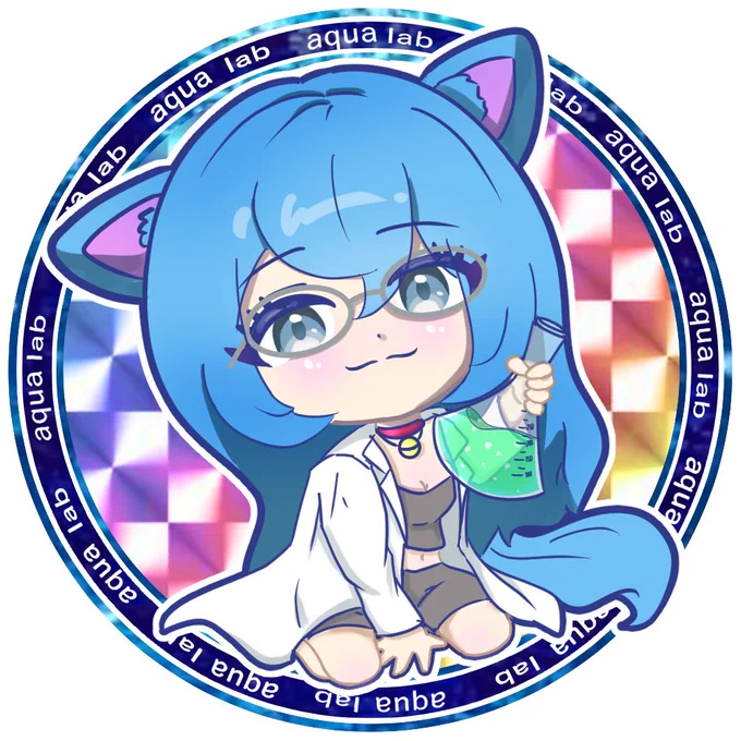 アクアウルフさん にイラストのご依頼いただきましたー( ' ▽ ` )マッドサイエンティストということです#有償依頼 #イラスト 