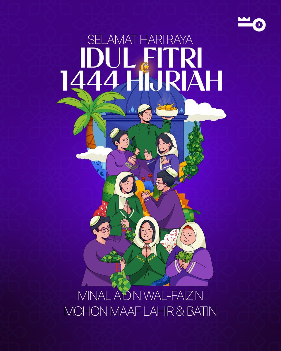 ✨🕌 Segenap keluarga besar KunciCoin mengucapkan Selamat Hari Raya Idul Fitri 1444 H 🕌✨

Mata sering salah menatap, mulut sering salah berucap, hati sering salah prasangka, dengan niat yang tulus dan suci kami ucapkan Minal Aidin Wal Faizin, Mohon maaf lahir dan batin 🙏🏼