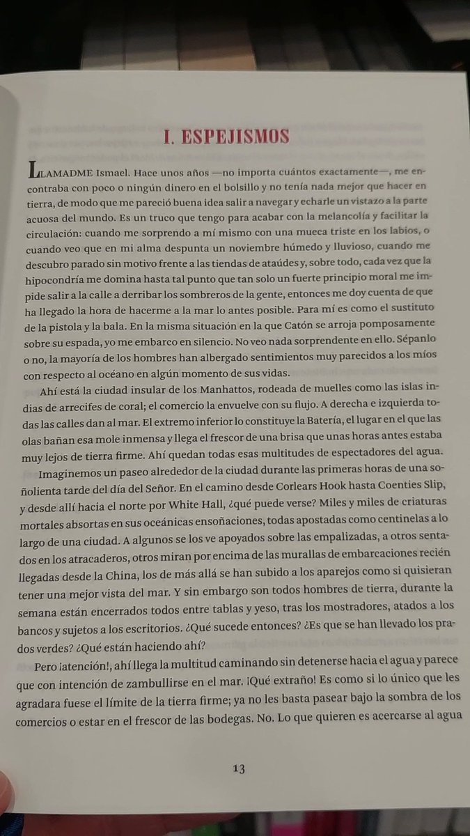 cesarbolivar08's tweet photo. "LLAMADME Ismael"
El comienzo de esta obra magistral ❤️📚
#LeerNosUne
#LeerEsVivir
#LeerEsUnRefugio
#LeerNosConecta https://t.co/D99Lw8NUpX