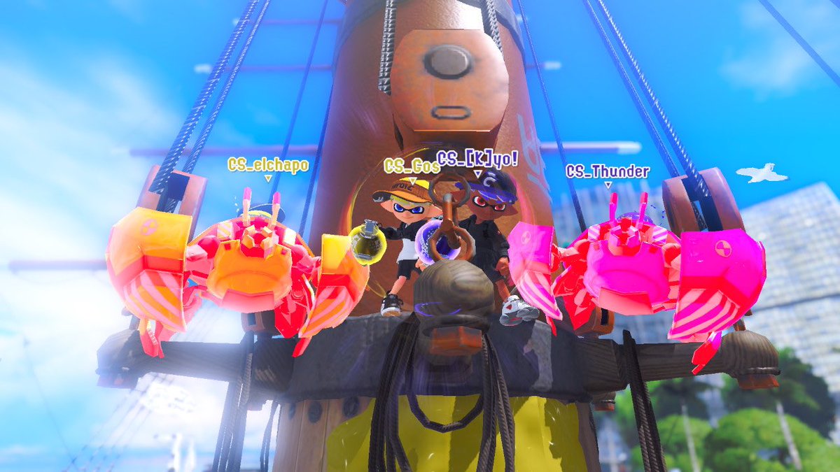 Disappointed with our performance today but we were able to clutch out the set and secure our spot in playoffs! GGs we look forward to next week!
@GosGosu machine/router battle 
<a href="/Wave_3K/">Wave🌊</a> splash/mariachi practice 
<a href="/cs_thunder5/">Thunder</a> splash 
<a href="/KyochaNDxD/">Kyo!</a> many things (I hope my pc works)