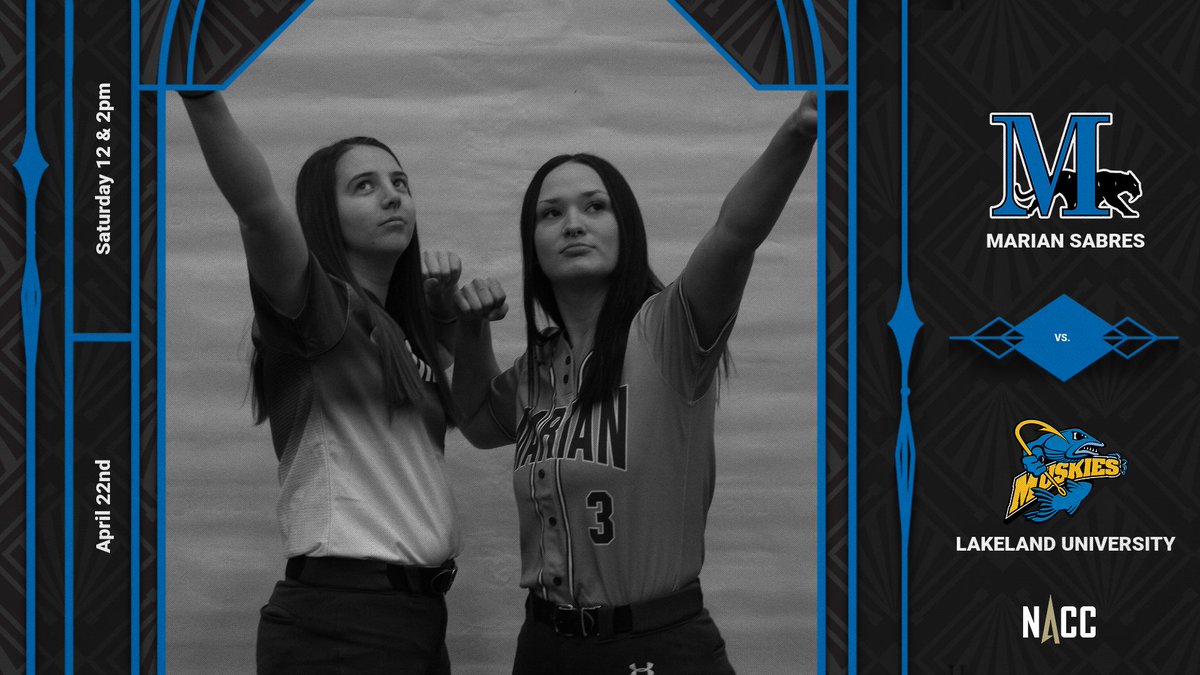 MarianSoftball's tweet photo. 📢GAMEDAY❗️ Head over to Smith Field for some NACC action as we take on Lakeland in a DH beginning at 12pm! 🎣🎣 Catch live video and stats below👇

📺https://t.co/QrKKXatudJ
📈https://t.co/CszTssyJSs https://t.co/MwTzEGNWqO