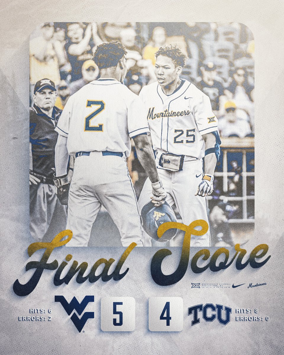 WVUBaseball's tweet photo. 🎶CUE COUNTRY ROADS!!

#HailWV https://t.co/4SPw67ILhF