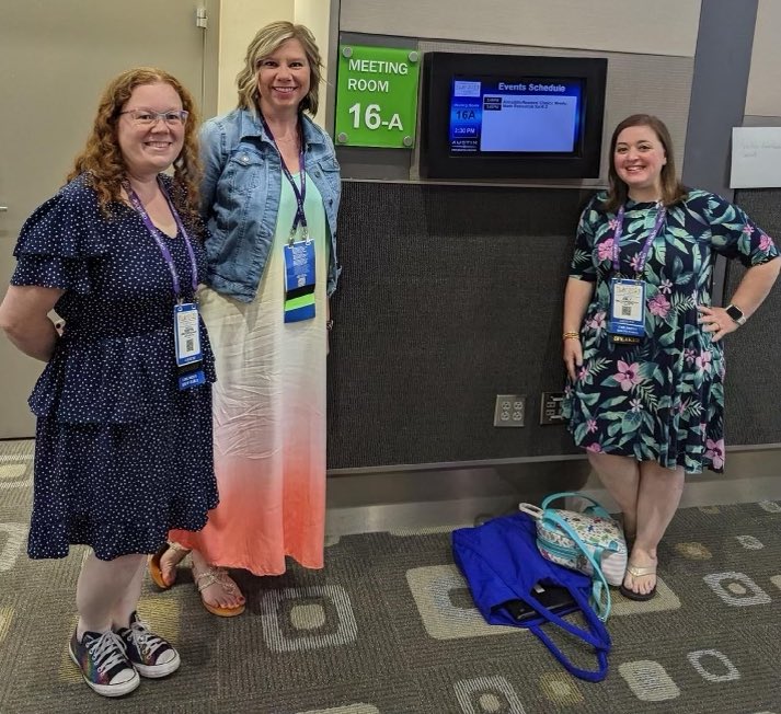 Had fun presenting the #ArmadilloAward through <a href="/CRTxLA/">Children's Round Table</a> at #txla2023 today with nearest &amp; dearest <a href="/mrsklibrarian/">Emily Kupersztoch</a> &amp; <a href="/SHoustonReads/">Shannon Houston</a>! #LibrariesRRock