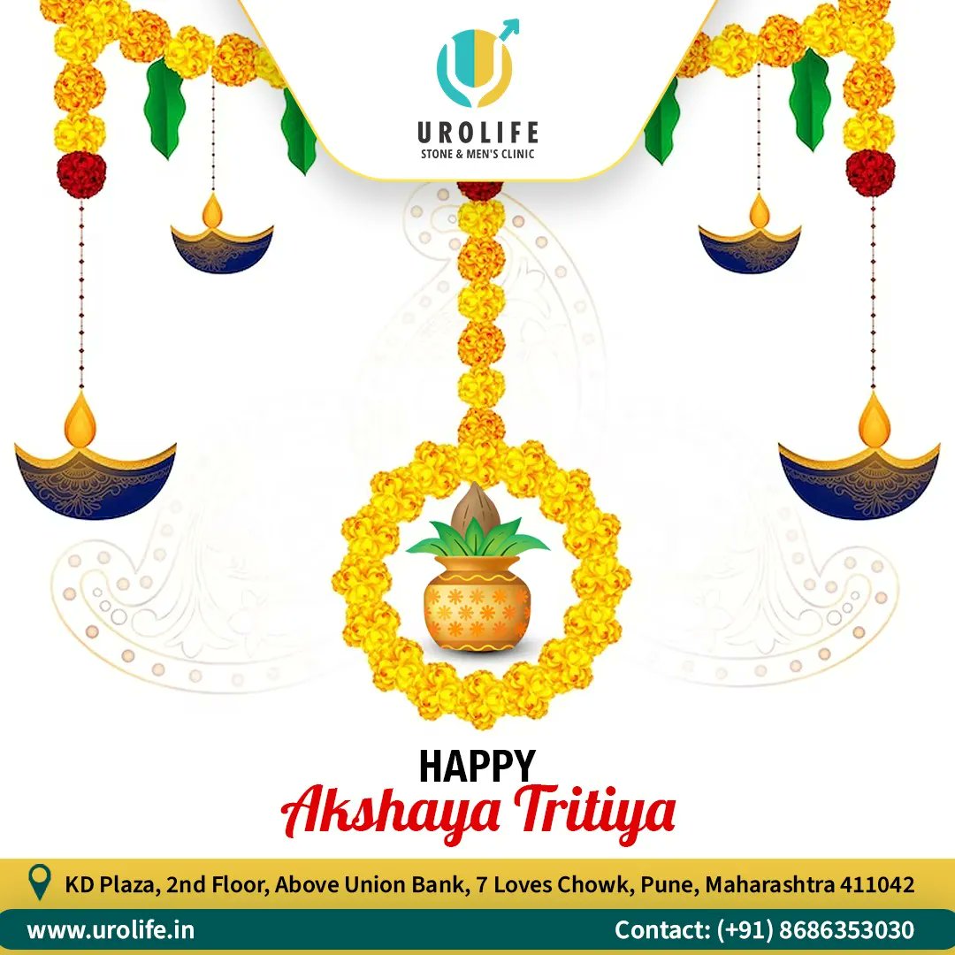 UrolifePune's tweet photo. "May the blessings of Lord Vishnu shower you with endless opportunities and abundant prosperity on this Akshay Tritiya. Let's embrace the spirit of new beginnings and make every moment count."
Happy Akshaya Tritiya 2023..!!
.
#HappyAkshayaTritiya #drirfanshaikh #urolife #pune https://t.co/UjKawQQvo0