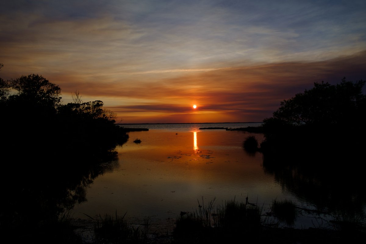 Tonight's sunset in Duck, NC.  #obx #townofduck #duckobx #photography #photographylovers #sunset #sunsetphotography