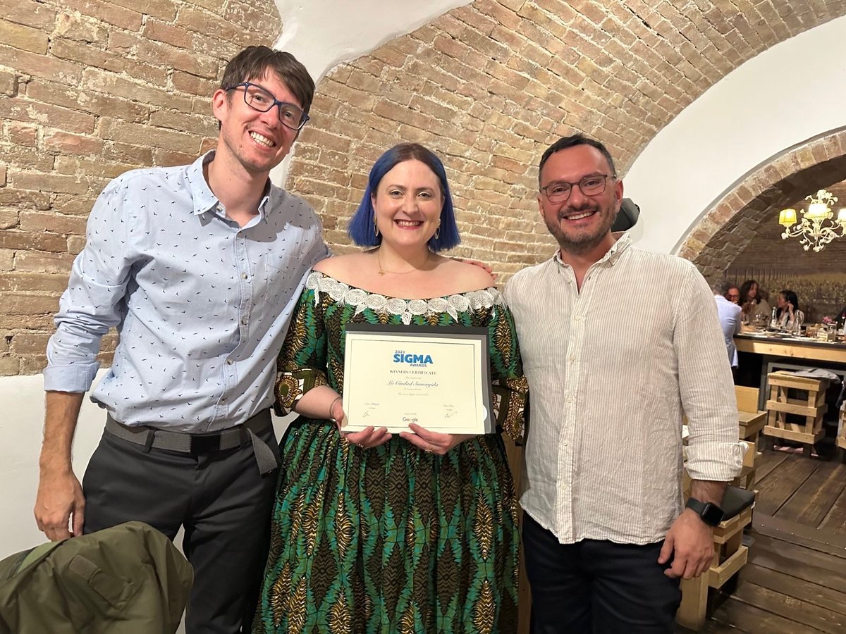 Retrato de la entrega del premio Sigma. 