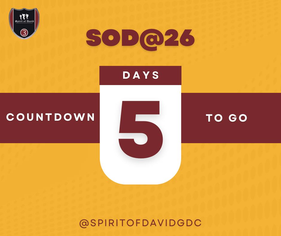 massivebysod's tweet photo. We are counting down to Wednesday, the 26th of April when we clock 26. It has been 26 years of God's faithfulness. 

It's 5 days to go! 

#sodis26 
#spiritofdavid 
#spiritofdavidgdc 
#sodgdc https://t.co/FzydDyg5rX