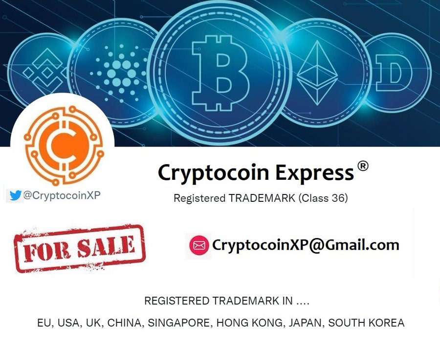 CryptocoinXP's tweet photo. @BitcoinSapiens @maxkeiser CRYPTO TRADEMARK FOR SALE https://t.co/1rY0XxGyUh