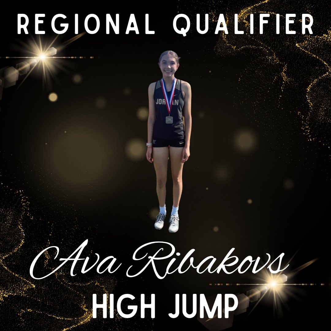 Congratulations, Ava for placing 🥈in High Jump at Area with a jump of 5-4 on her first attempt!!! This freshman has had an outstanding season!!! <a href="/KK_Trnka/">Kymberlee Trnka</a> <a href="/JordanHSAthlet1/">JordanHSAthletics</a> <a href="/JHSWarriors_ABC/">Jordan Athletic Booster Club</a>