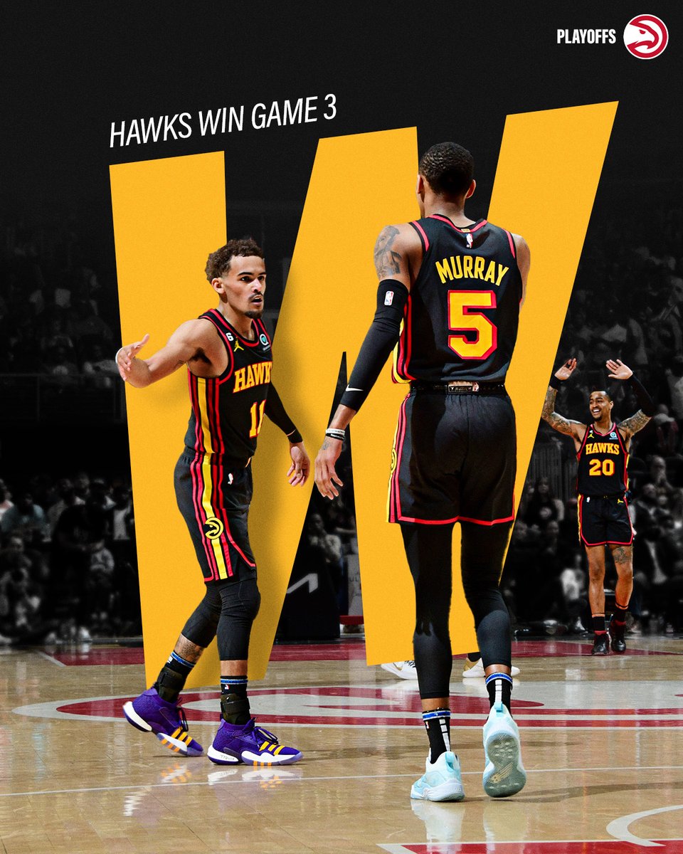 ATLHawks's tweet photo. HAWKS WIN! https://t.co/RZbWJ4gpqL