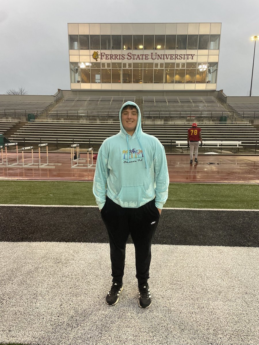 Cade_Tidey63's tweet photo. Had a great time watching the spring football game @FerrisFootball. Thanks for the invite @CoachAnnese! https://t.co/DRauTb4lnr