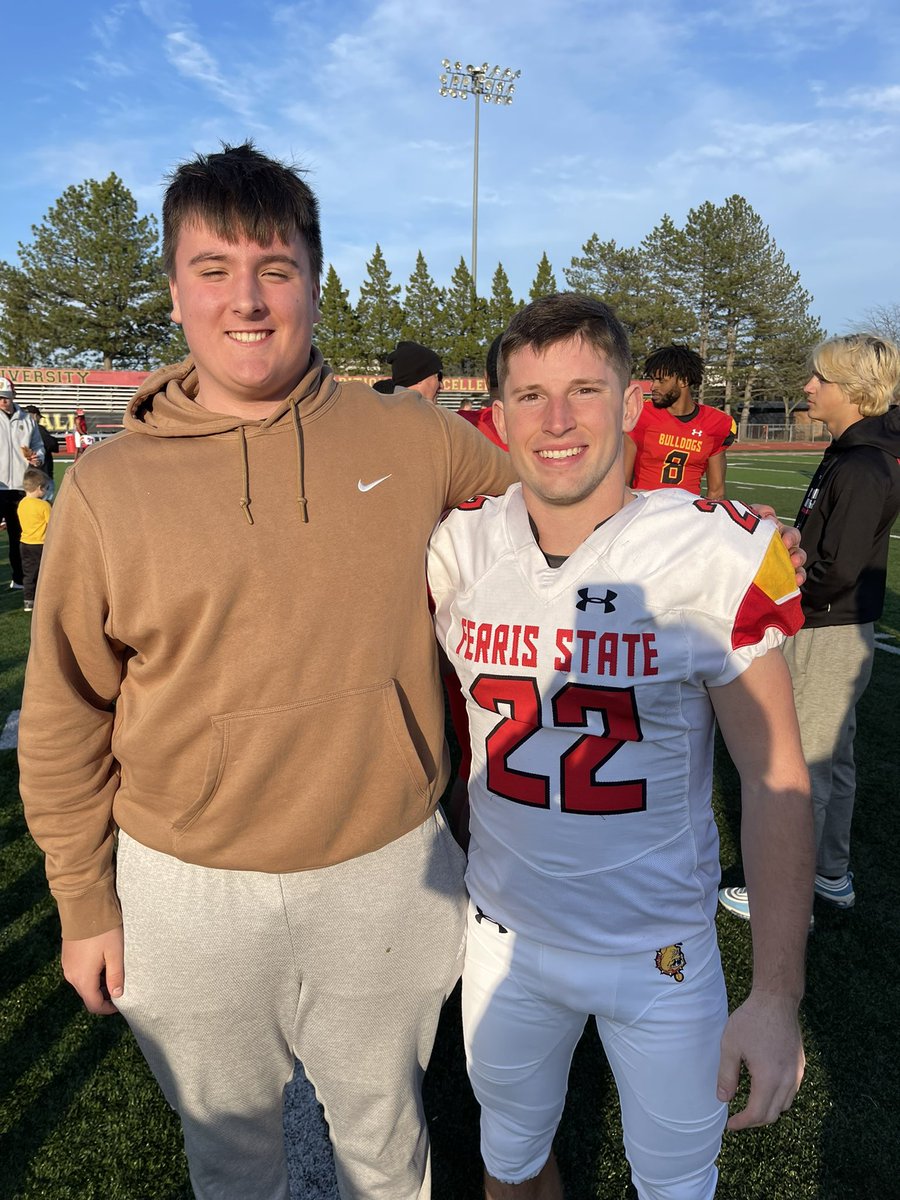 Cade_Tidey63's tweet photo. Had a great time watching the spring football game @FerrisFootball. Thanks for the invite @CoachAnnese! https://t.co/DRauTb4lnr