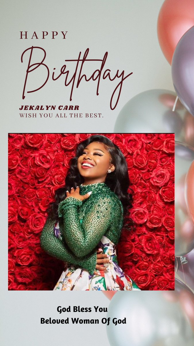 DekePaul's tweet photo. Happy-Blessed Birthday 
@jekalyncarr 

God Bless You Beloved Woman Of God:
I Pray For An Increased Grace For Greater Exploits In Jesus' Name: Amen.

LOVE YOU!
#RemainBlessed https://t.co/mhD8pLiUzV