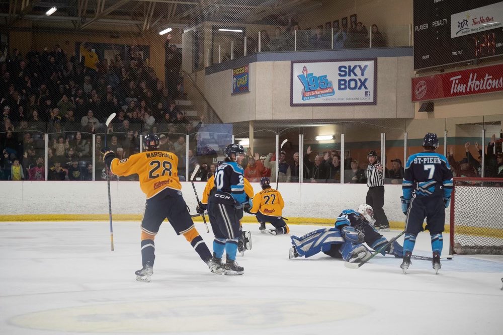 StucklessEthan's tweet photo. Can’t put into words how proud I am of @AndyStucky. To see you grow as a player and a person this year has been amazing. Congrats to you and the @MarinersHockey on creating history and going 12-0 in playoffs. #champs https://t.co/OVyaapxK6t