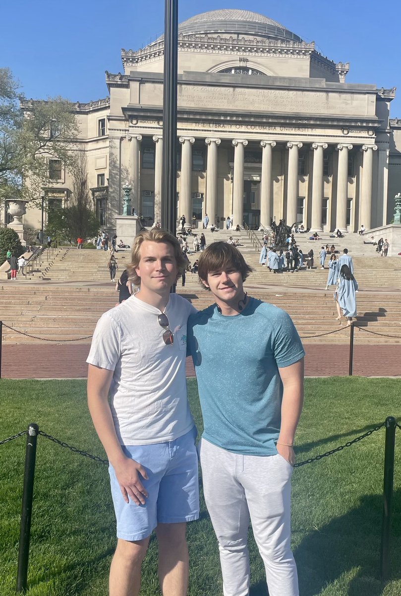 Tribute to friendships from early childhood. These 2 met and were like brothers in preschool, remain tight today &amp; are both on to great things as young men (Brooklyn 1/2 marathon w their moms this weekend!) Owen Mefford and Ben Scott - names you’ll hear more in the years to come!