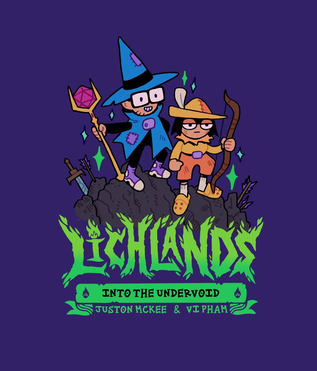 uppermindink's tweet photo. LICHLANDS: INTO THE UNDERVOID! An all-ages comic coming to Kickstarter soon! Self-published by @inkrotstudios! Monsters, magic, and more! @vidraws and I have been working on this over the past year and I’m excited to share a sneak at our first comic together. https://t.co/lFc01ARLgM
