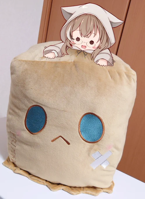 Friendのぬいぐるみが届きました、大きくてやわらかい! #drawMEI