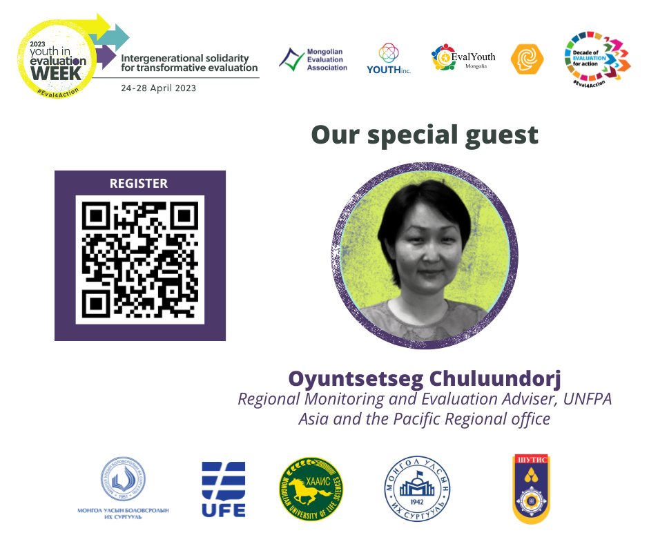 evalyouthmongol's tweet photo. Please welcome our special guest of "Living library" event.
Register: https://t.co/yFTxChFo8a
Event:https://t.co/wdRzgQ0I5f
Learn more: https://t.co/Kwhn953QVN
#Eval4Action #EvalYouth #monevalassoc #EvalYouthAsia #youthinc #APCHub https://t.co/4jc11L5wlP