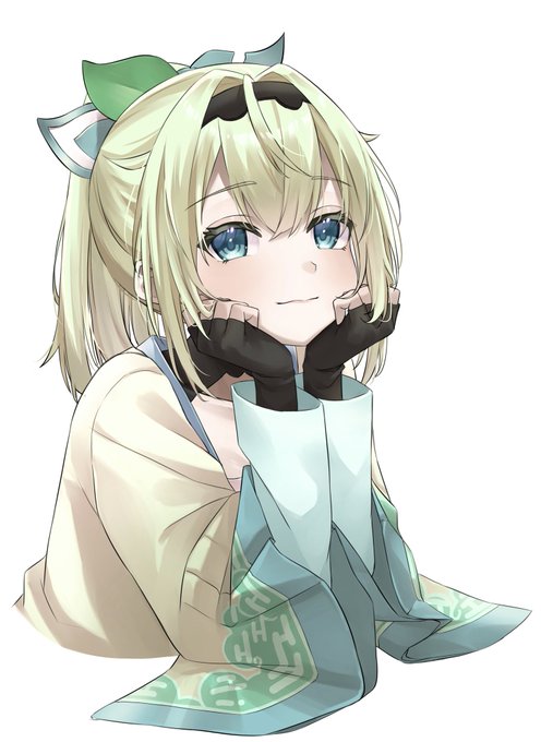 #いろはにも絵を 頬杖でござる