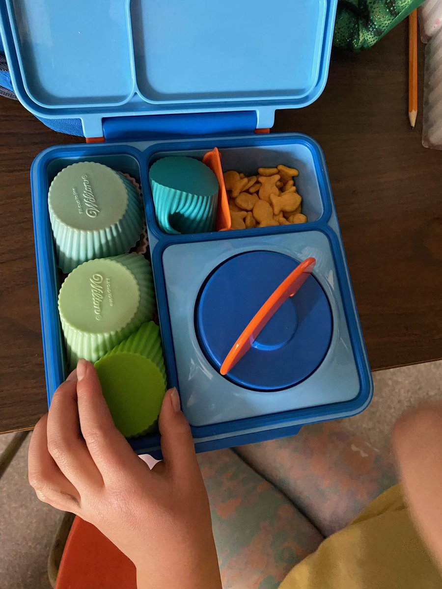 DGElem's tweet photo. Today, at DG, we celebrated Earth Day (a day early!) by wearing Earth’s colours &amp; packing litterless lunches https://t.co/OzYg3Rf8vM