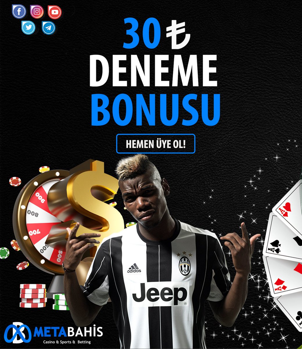 🥳 #METABAHİS'DEN % 30TL DENEME BONUSU!!

🏆 METABAHİS İLE OYNADIKÇA YÜKSEK KAZAN!

🎁 %300 İLK YATIRIM BONUSU!

🎁 50 TL YATIRIMINA ÇARK KODU HEDİYE!

🎁 HER YATIRIMINA %50 FREEBET BONUSU!

🔗bit.ly/3Z88E18