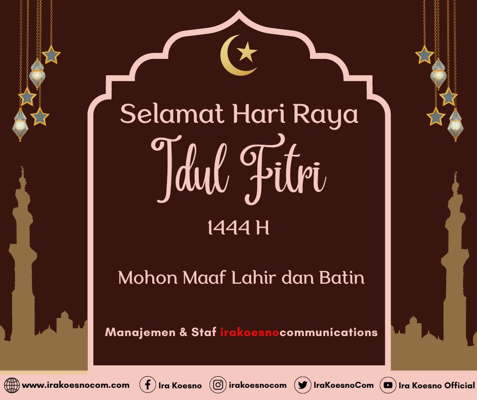 IraKoesnoCom's tweet photo. Selamat Hari Raya Idul Fitri 1443 H. Semoga Allah SWT menjadikan kita semua sebagai hamba-hambaNya yang kembali ke fitrah. Tetap jaga kesehatan selama kumpul bersama keluarga ya! https://t.co/PeZozTi8fy