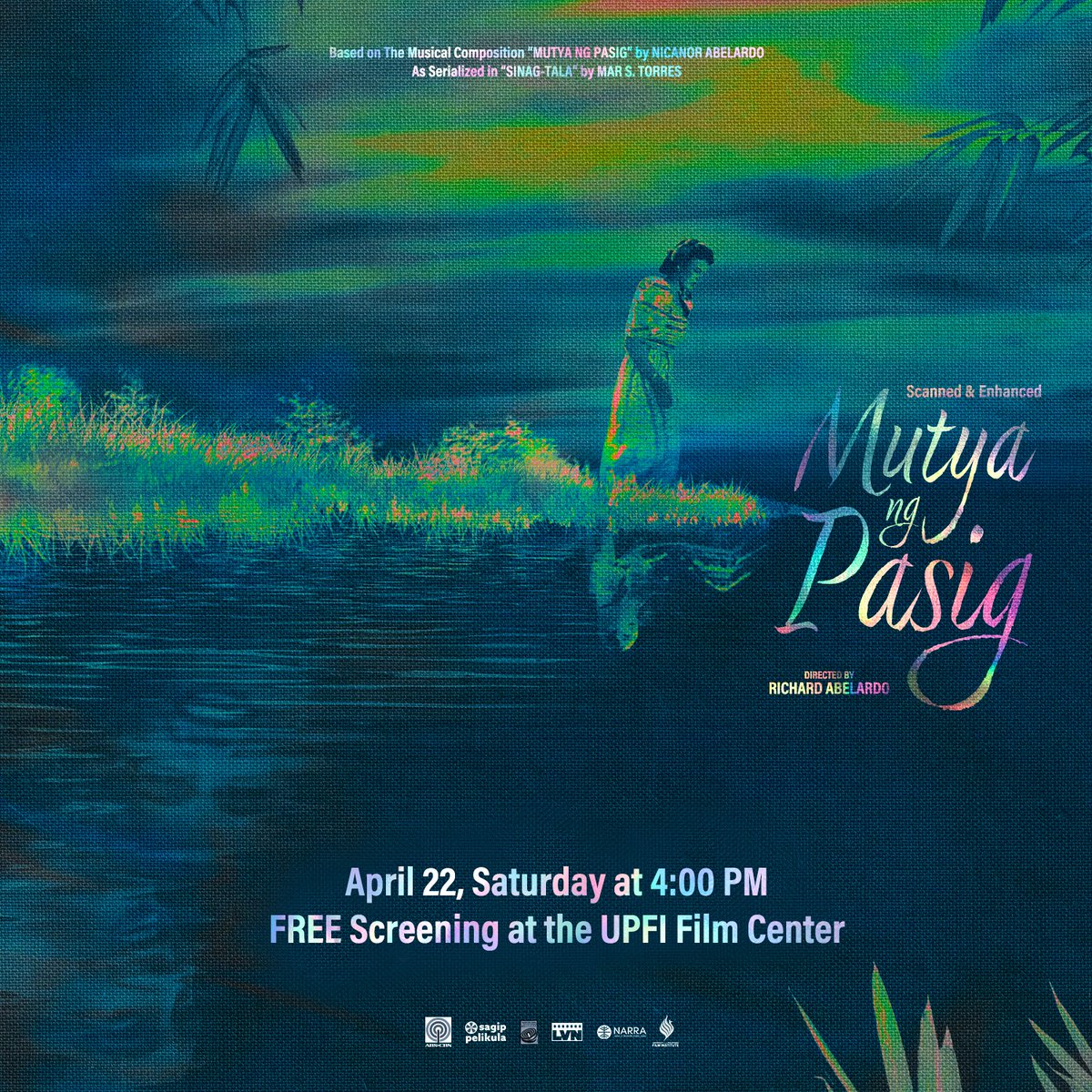 SagipPelikula's tweet photo. Celebrating World Earth Day with the premiere of the scanned &amp; enhanced 1950 #LVN classic film, #MutyaNgPasig!

Join us this afternoon at 4:00 PM for the FREE screening at the #UPFIFilmCenter.

The weather today will be warmer, so make sure to stay hydrated!

#SagipPelikula https://t.co/MPf4YrIsVI