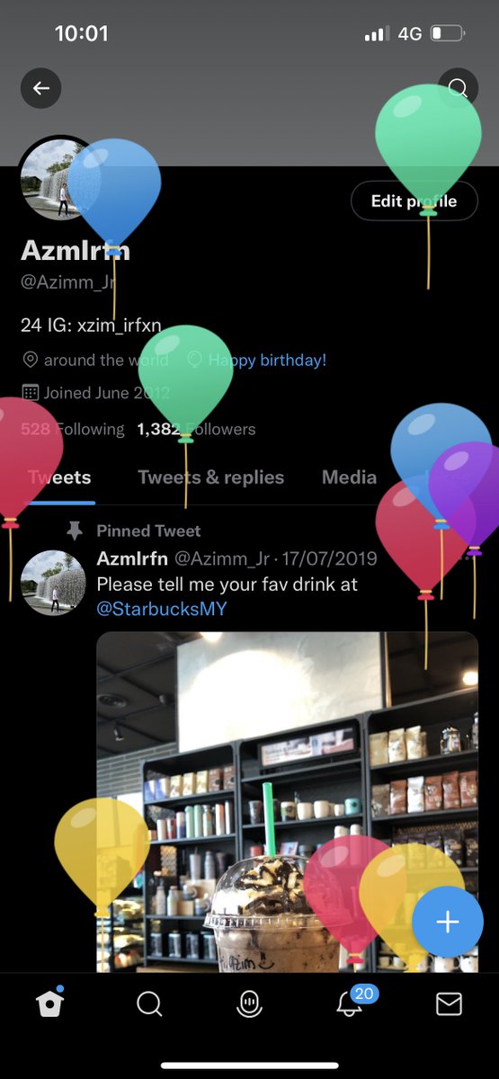 Azimm_Jr's tweet photo. Selamat Hari Raya semua and Happy Birthday to me 😘 https://t.co/Y7ab0eMghh