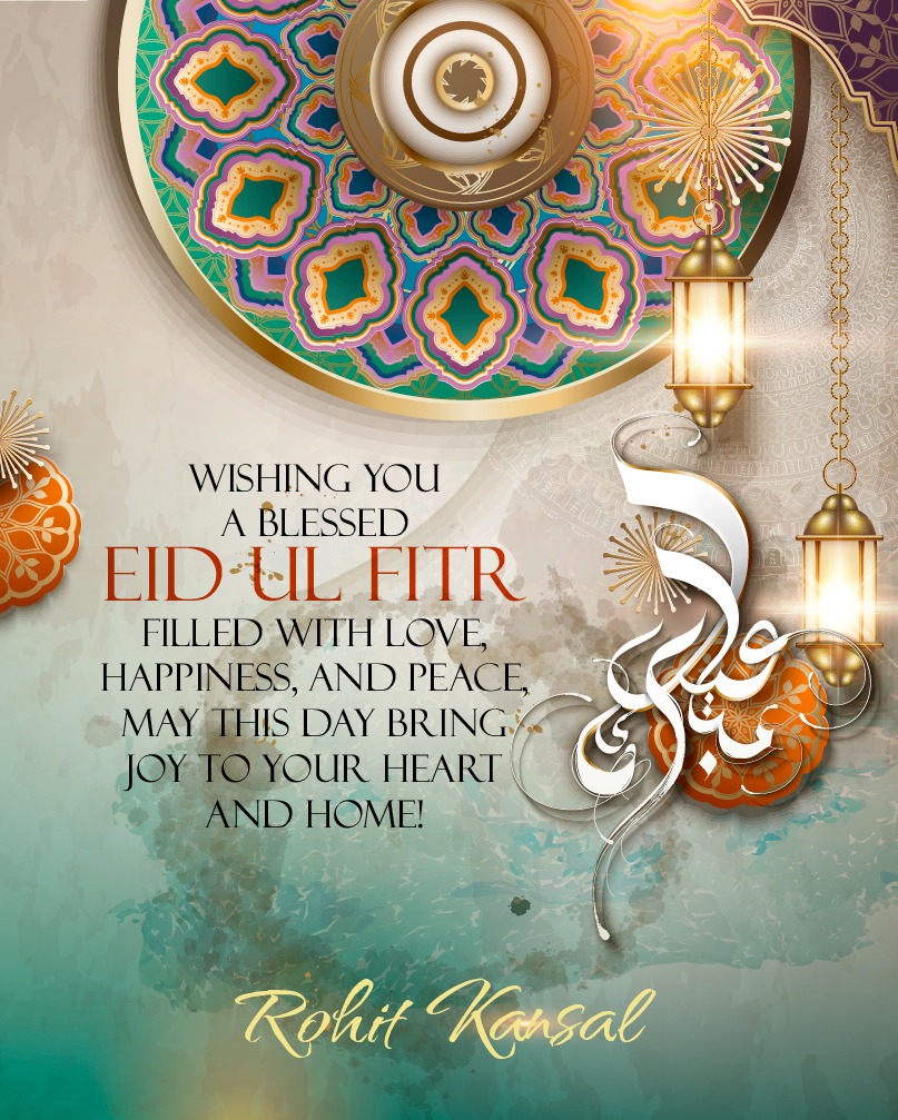 Wishing everyone a blessed Eid filled with happiness, love and peace