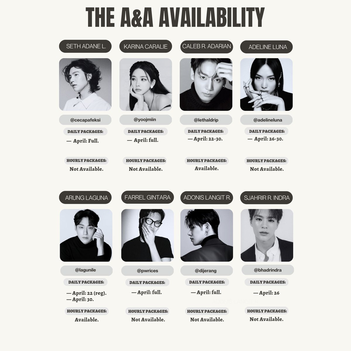A&amp;A's Availability: April 22, 2023.