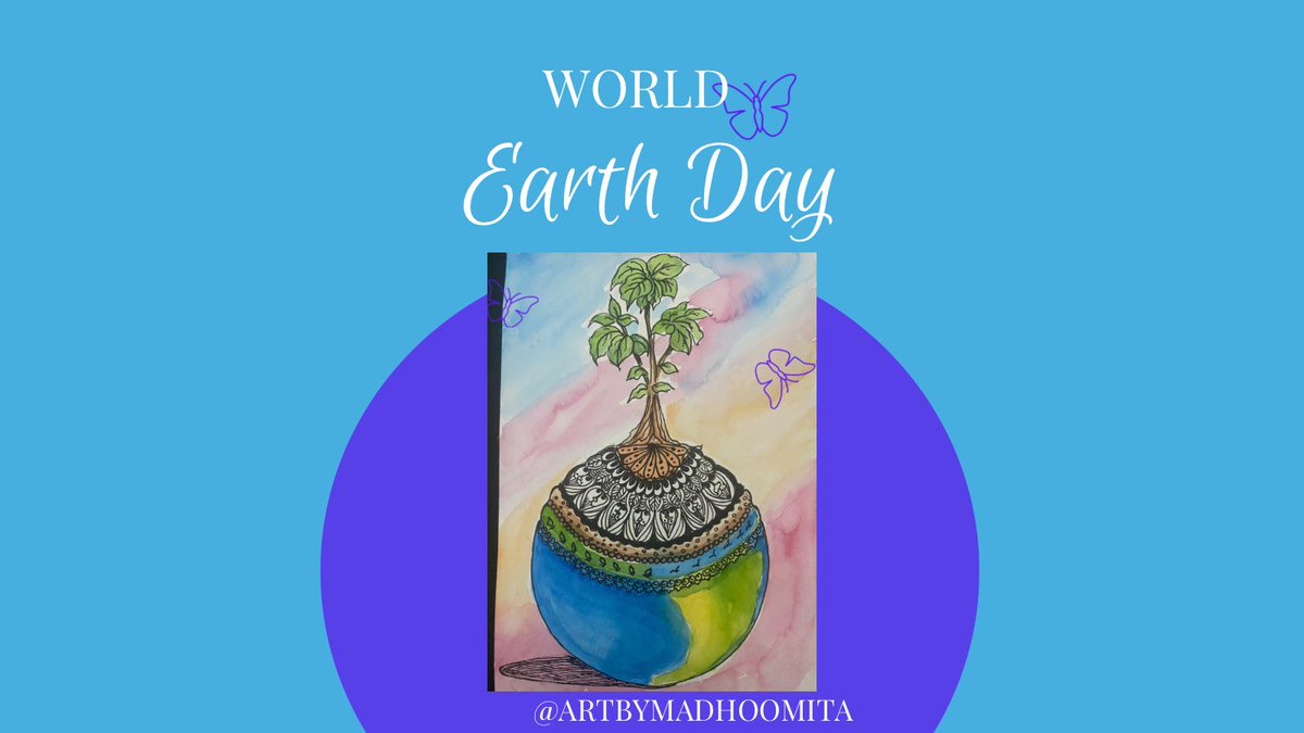 Every day is an Earth Day. Make a difference!!

#artbymadhoomita #worldearthday #earthday23