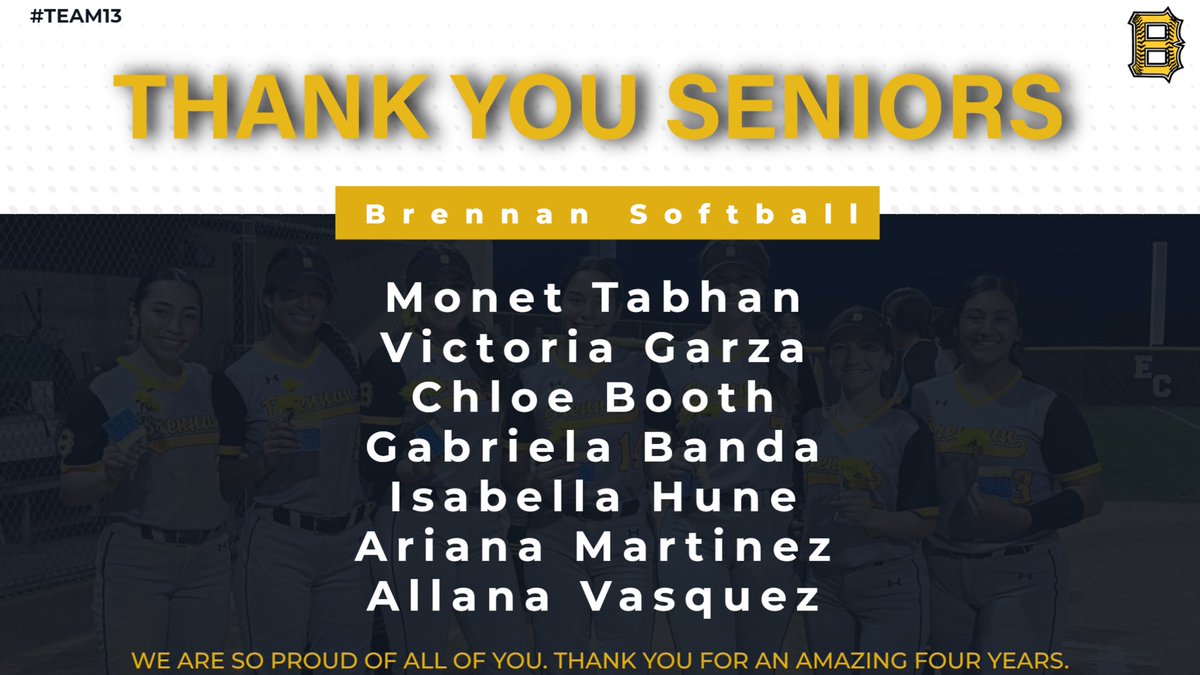 softballbrennan's tweet photo. 🚨Senior Day🚨

Join us as we celebrate our 7 seniors @ our last district game!

📅Sat. 4/22
🆚 John Jay HS
🕐12:00pm
📍 NISD field #1 https://t.co/CMXMXllVyR
