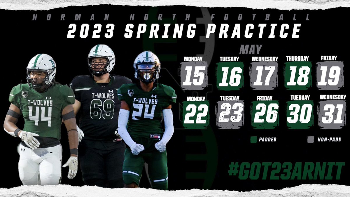 NNFootball's tweet photo. Spring Practice days are fast approaching! 
#Got23arnit https://t.co/vM5PAX4X5l