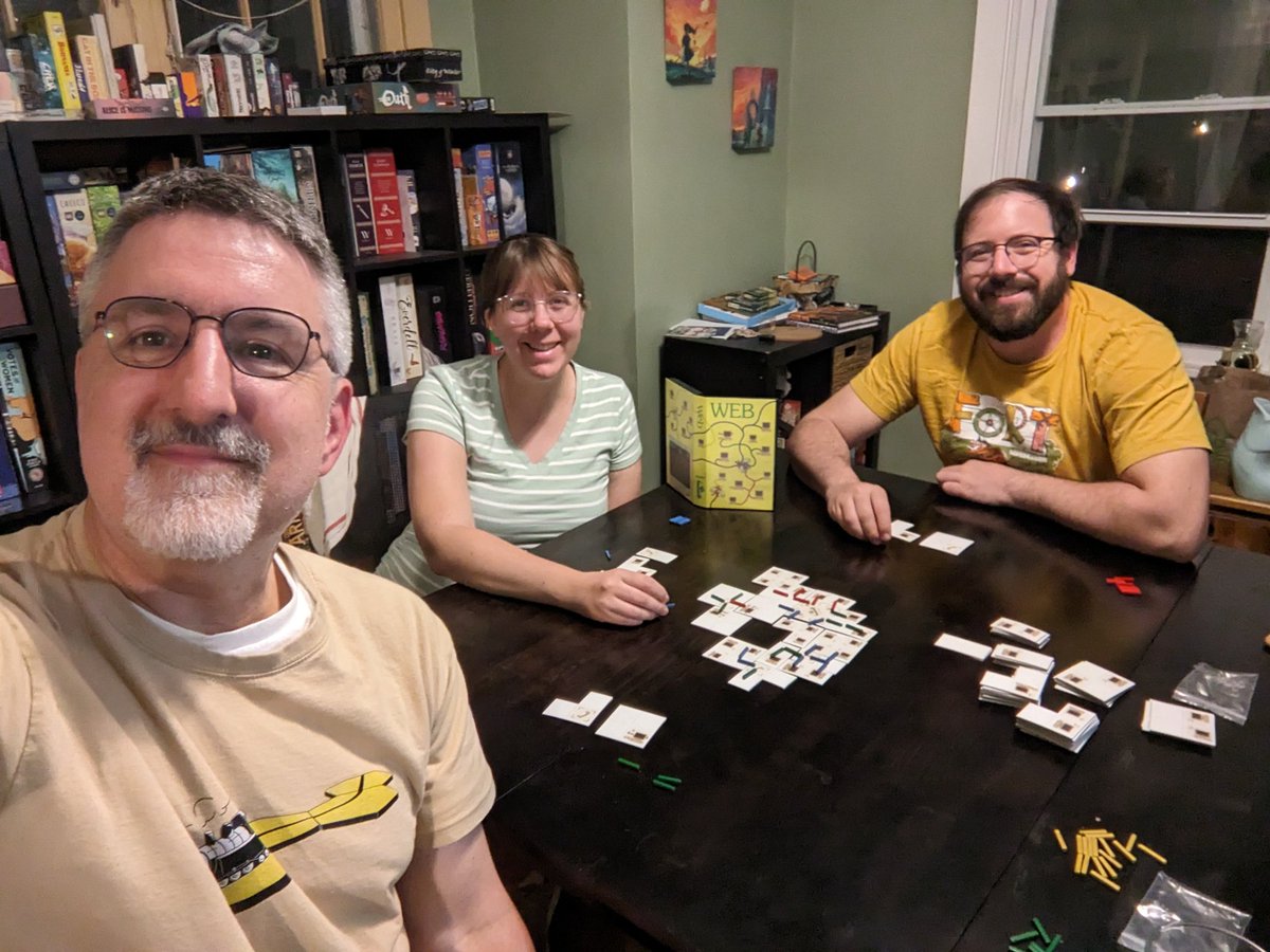 pgh_gamer's tweet photo. An amazing evening playing old time #Splotter games. Loved them all! And I must've been a helluva teacher considering how whooped I got. https://t.co/xzFCRqCOJP