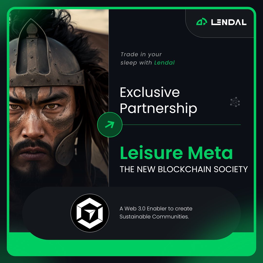 LeisureMeta (@leisuremeta_lm) on Twitter photo Leisure Meta X LENDALpro
We are very excited to announce our partnership with <a href="/LENDALPro/">LΞNDAL Pro Trader</a>
Let's look forward to new tool services that have never been seen before.
We will build up with them in this space💪 Leisure Meta X LENDALpro
We are very excited to announce our partnership with <a href="/LENDALPro/">LΞNDAL Pro Trader</a>
Let's look forward to new tool services that have never been seen before.
We will build up with them in this space💪