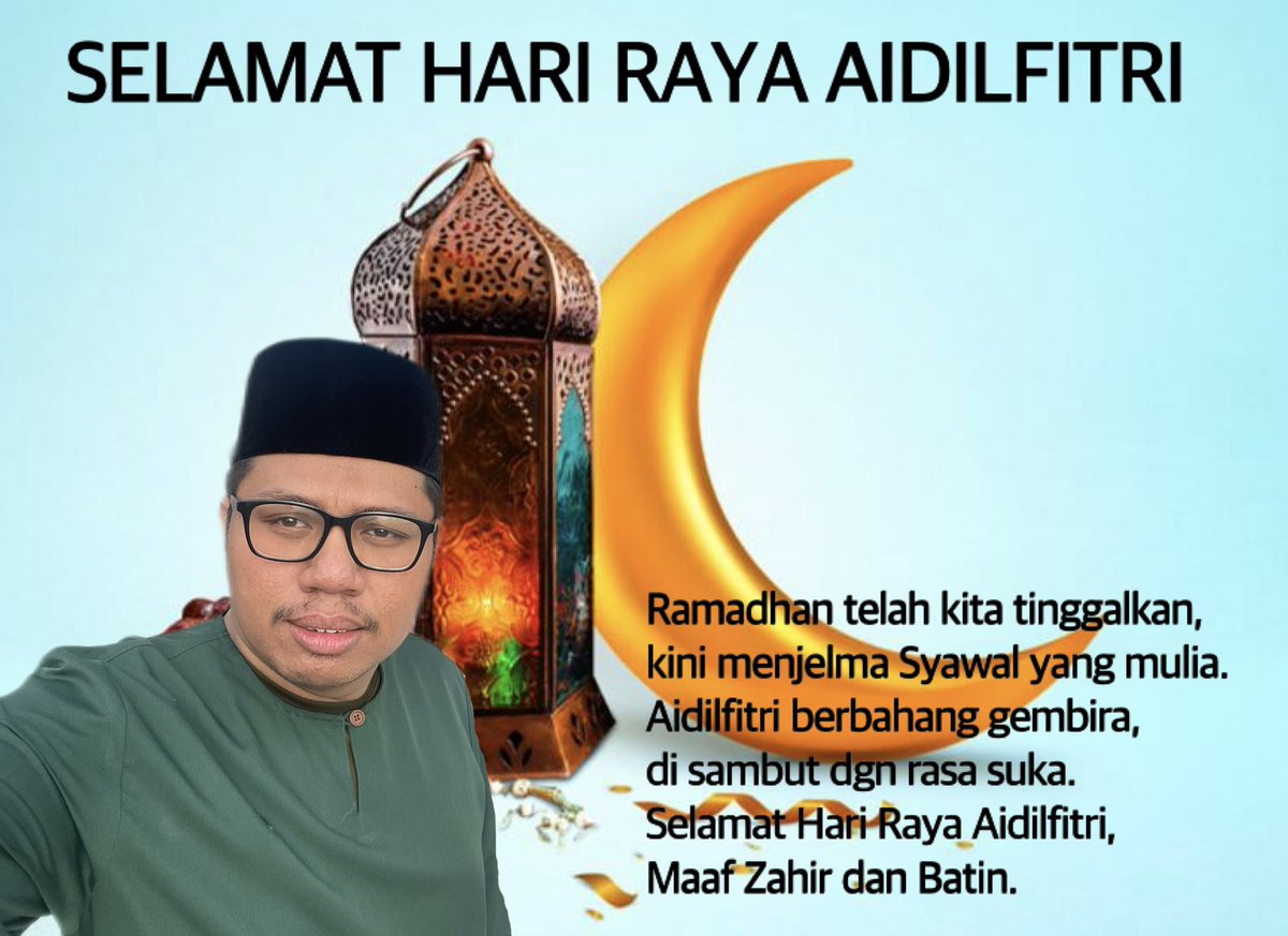 AzanSahari's tweet photo. Selamat hari raya aidilfitri maaf zahir dan batin 🙏🏻 https://t.co/lujgfwbm9T