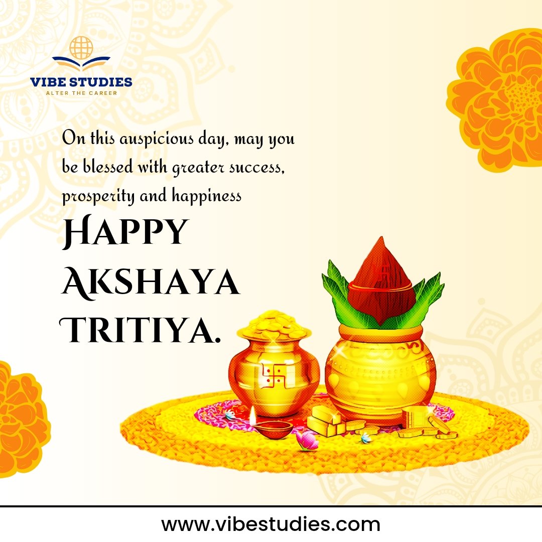 vibe_studies's tweet photo. On this auspicious day, may you be blessed with greater success, prosperity and happiness. Happy Akshaya Tritiya.

#AkshayaTritiya2023 #AkshayaTritiya #studyabroad https://t.co/YIiCEtCgXQ