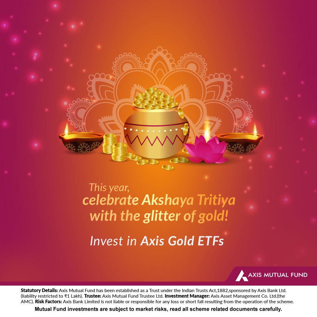 AxisMutualFund's tweet photo. May this Akshaya Tritiya bring you an abundance of wealth and prosperity! And don’t forget to invest in Axis Gold ETFs to watch your wealth grow with time. Happy #AkshayaTritiya!
To invest: https://t.co/Le8LAI4pFF
#AxisMF #AxisGoldETF https://t.co/jZK5uQ2DGY