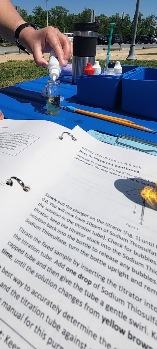 A beautiful day in the neighborhood and a great day for chemistry outside. Ms. McKinnon's class explored 6 different parameters to determine if Piney Branch Creek is healthy. <a href="/CCPS/">Charles County Public Schools</a> <a href="/CCPS_Science/">CCPS Science</a> <a href="/MMcKinnonChem/">Ms. McKinnon</a>  <a href="/NOAAeducation/">NOAA Education</a> <a href="/NorthPointHS/">NorthPointHighSchool</a> #chemistry #healthywaters #science
