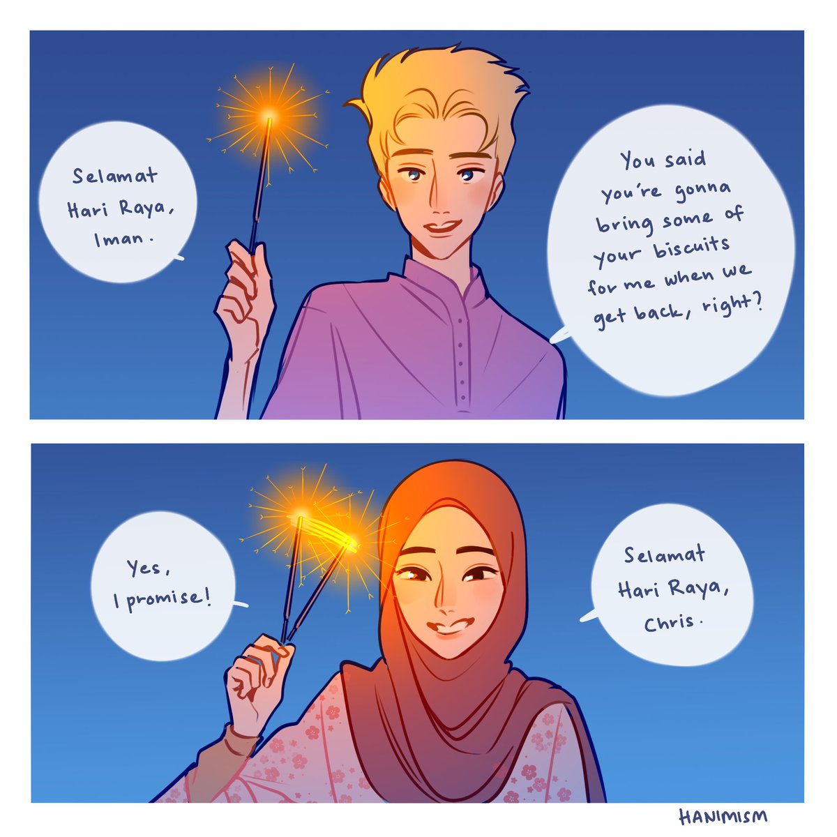 Hanimismm's tweet photo. Selamat Hari Raya 🌙✨️ https://t.co/SXWLv6oT82