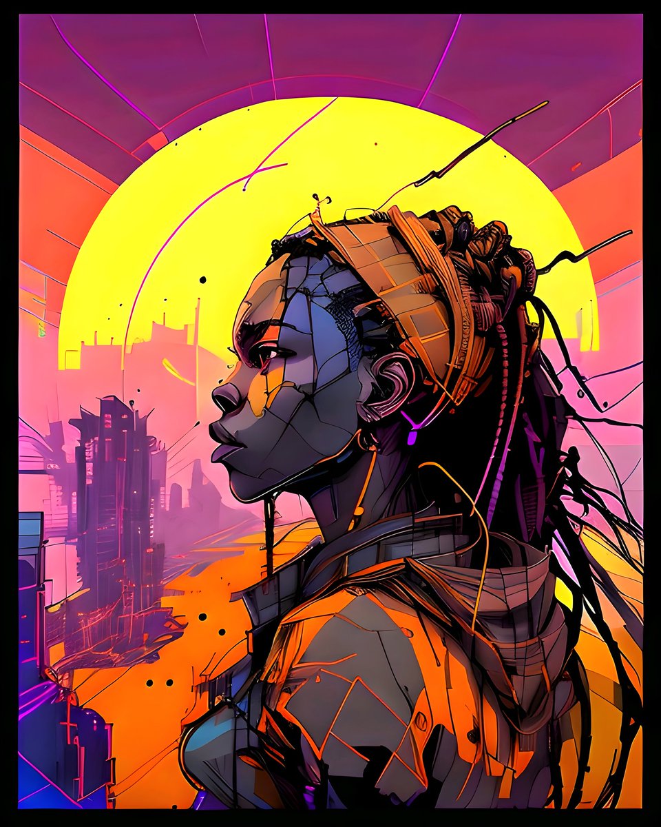 GM ☀️

'A Beautiful Day', 2023

#abeautifulday #cyberpunk #sunrise #cyberpunk #afropunk #synthwave #nftart #nftcommunity #blackart #afroart #art #s0meone_u_know #rasta