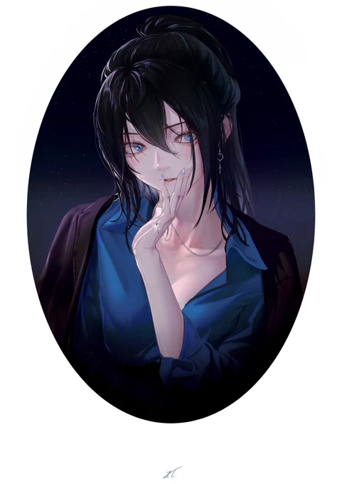 新しくフォローしてくれた人向けにオリジナル絵再掲しときます。1,3枚目の青いキャラは今回の義足のキャラと同じ娘です 