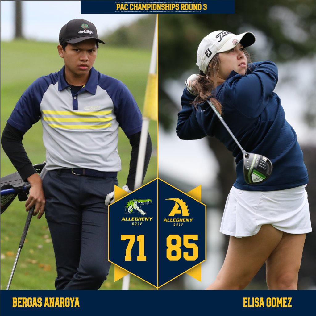 Solid start for the Gators today, who were paced by Bergas Anargya and Elisa Gomez. Final round of PAC Championships tomorrow. Follow us on Golfstat with live scoring. #gogators