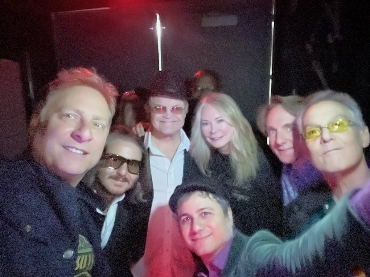 DonnaDolenz's tweet photo. Backstage with #MickyDolenz and the band in Sault Ste.Marie, MI. tonight.   We’re on the move till the end of April:)
@micky_dolenz @avers49 #wayneavers @johnnyb2u #johnbillings @dartman1971 #richdart @emeenz #emeenzarookian @dan.mapp.1 @mangoandetta https://t.co/nRM2kIJo86