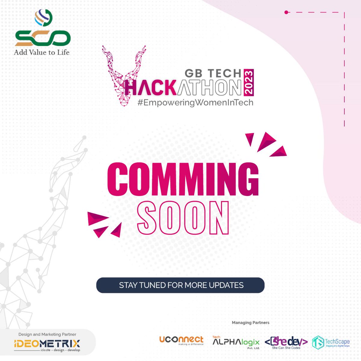hq_sco's tweet photo. Exciting news! The GB Tech Hackathon 2023 is back and this year we're focusing on empowering women in tech! Join & register for innovation, collaboration, and fun. Let's build the future of tech together! #GBTechHackathon2023 #WomenInTech #Innovation #Collaboration #Empowerment https://t.co/Xk5027lKJY